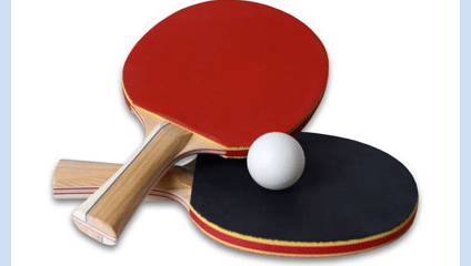 Tafeltennis set (2 batjes + bal)